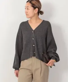 deuxieme classe Cropped Vネック カーディガン