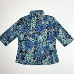 昭和レトロ　ヴィンテージ　花柄シャツ　美品