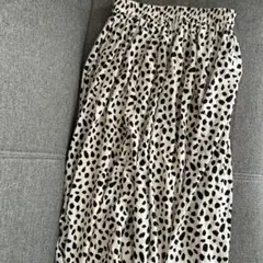 美品ドットヒョウ柄ロングスカート Mサイズ