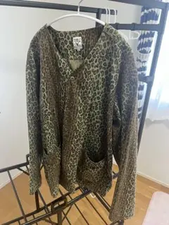 South2 West8 レオパード柄 カーディガン M