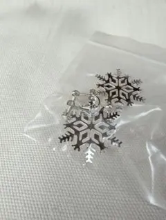 雪の結晶デザイン イヤリング
