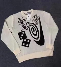 stussy サイコロニット　確実正規品 stussy dice mohair sweater L モヘアニット サイコロ Stussy Dice