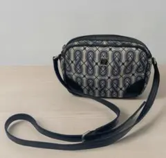 ANNA SUI アナスイ　ショルダーバッグ 総柄 ブラック×グレー