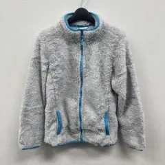32° HEAT キッズ フリースジャケット L(14/16) グレー×ブルー