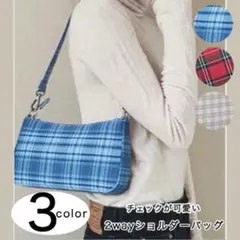 バッグ ショルダーバッグ ハンドバッグ  チェックバッグ レディースバッグ