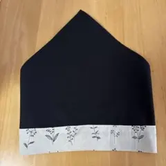 三角巾 ハンドメイド 片面ドット柄 黒 Lサイズ - メルカリ