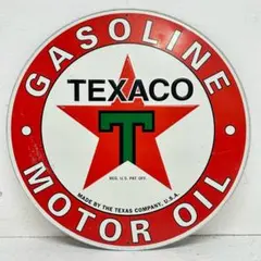 新品輸入品Texaco 両面式フランジ看板45.7×35.5／インテリアガレージ