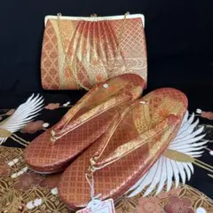 B1 草履バックセット　和装小物　礼装用　結婚式　式典お祝い 成人式前撮り