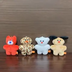 Mojojojo マスコットぬいぐるみ 全4種セット ねこ ひよこ くま いぬ