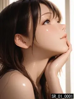 高画質 美少女 アート ポスター A4 セミリアル 同人 イラスト 美女