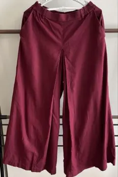 【美品】LEPSIM ワイドパンツ M ワインレッド