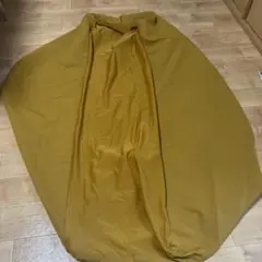 無印良品　マスタード色 ビーズクッション用カバー