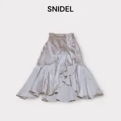 美品 スナイデル サテン フリル ヘム ロング スカショーパン スカート 1