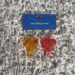 《新品未使用》ディズニー　アイスキャンディー　キーチェーン2個　ミッキー