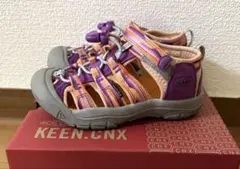 KEEN CNX サンダル オレンジ・パープル