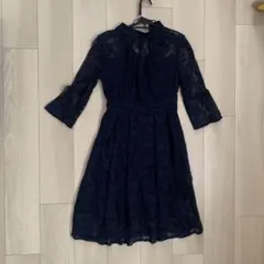 RUIRUE BOUTIQUEネイビー レース パーティードレスのサムネイル