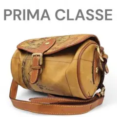 良品　プリマクラッセ　ミニショルダーバッグ　ドラム型　フラップ　PVC レザー