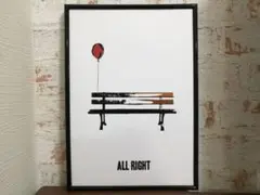 アートポスター　ALL RIGHT