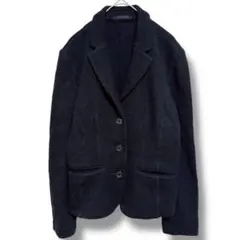 ポール・スチュアート ジャケット 8 Ｍ ブラック ニット シンプル カジュアル