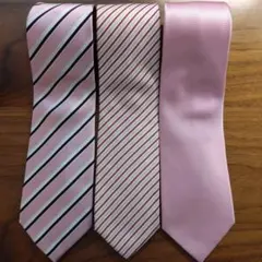 ピンク系　ネクタイ　3本セット