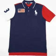 ビッグポニー刺繍】Polo Ralph Lauren ポロシャツ 星条旗 M - メルカリ