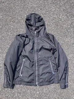 love less nylon ダブルジップ　フーディー　ライダース調　タイト目