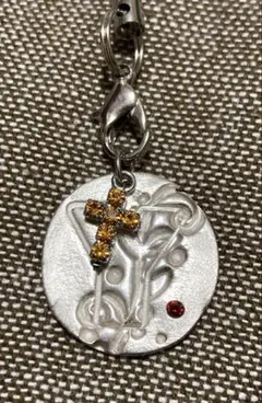 シルバーアクセサリー　キーホルダー　ペンダントヘッド　Yモチーフ　ハンドメイド