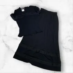 CHANEL 桜花ピンク ノーカラーニットセットアップ サイズ36 - メルカリ