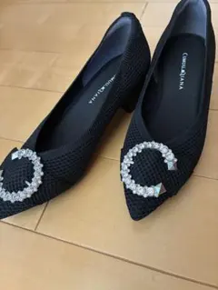 CUMUU DIANA パンプス ビジュー付き ブラックのサムネイル