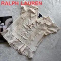 RalphLauren ブラウス フリル 二の腕カバー インナー付き デート は