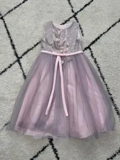 こどもフォーマルドレス ピンク系 レース