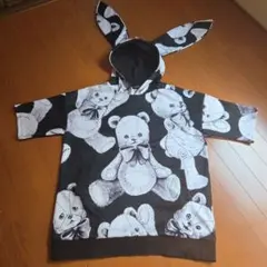 半袖パーカー うさ耳 テディベアのサムネイル