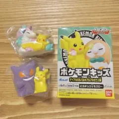 【新品未使用】ポケモンキッズ 指人形 ピカチュウ ポニータ モクロー ゲンガー