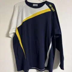 う*♡様 YONEX 長袖Tシャツ ネイビー/ホワイト/イエロー