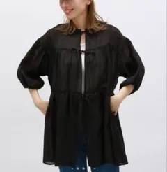 LACOLE 2wayチュニック　ブラック　S