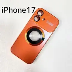 iPhone 17 ケース MagSafe対応 オレンジ ハードケース 推し