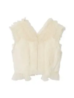 FRAY I.D ラッフルチュールノースリブラウス