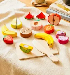 「新品」木製　ままごと　マグネット　食材　野菜　包丁　キッズ　子供　プレゼント
