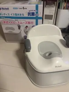 Richell ポッティス イス型おまる 抗菌加工 ホワイトのサムネイル