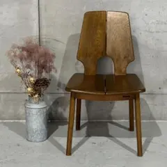 ②浜本工芸　ダイニングチェア　グリーン　レトロ　昭和レトロ ②浜本工芸 ダイニングチェア グリーン レトロ 昭和レトロ