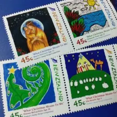 7746 外国切手 ニュージーランド 2006年 クリスマス 子供絵