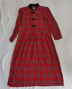 80s〜90s ヴィンテージ Miss Dorby チェック ワンピース