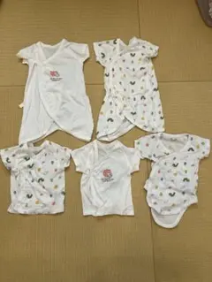 ベビー服 ベビー肌着 5枚セット はらぺこあおむし 新生児肌着セット