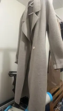 オーバーサイズロングコート グレー