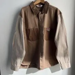 BEN DAVIS 長袖シャツ M 茶