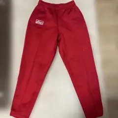 asics ジャージ　パンツ レッド