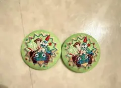Disney Characters 刺繍缶バッジビスケット2 新品未使用2個