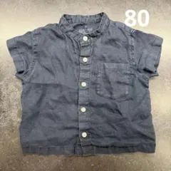 【無印良品】リネンシャツ　80サイズ