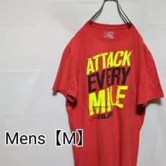 N29【US輸入】アンダーアーマー　半袖Tシャツ【メンズМ】オレンジ