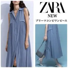 ✳️新品タグ付き✳️ZARA✳️完売品✳️【2025】ワンピース【L】【ゆったり】